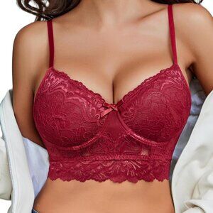 for Women Lace Bra and Panty Sets 2 Piece Underwired Matching Underwear Outfits